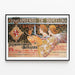 Vintage-Poster Kunstausstellung 1896 Barcelona — gerahmtes Bild an der Wand