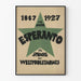Vintage-Poster Esperanto 1887-1927 Grüner Stern