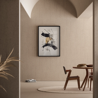 Dekorativer Design-Tisch - Energetische Abstraktion