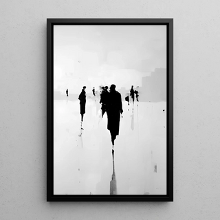 Dekorativer Design-Tisch - Urbane Silhouetten