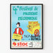 Vintage-Poster des 4. Festivals der Mechanischen Musik 1996 in Rethel