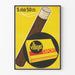 Vintage-Werbeplakat Villiger Export Zigaretten Gelb und Schwarz