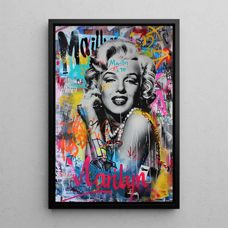 Street Art Gemälde – Ikonische Marilyn