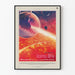 Dekoratives Poster 55 Cancri e Lava-Planet - Poster Weltraum und Astronaut