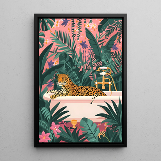Leopardenbild - Leopard im Dschungel