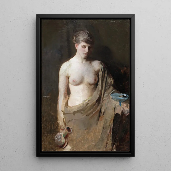 Hébé - Abbott Handerson Thayer — gerahmtes Bild an der Wand