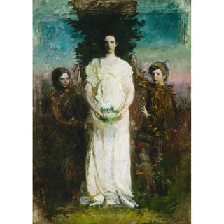 Abbott Handerson Thayer - My Children Mary Gerald and Gladys Thayer.webp