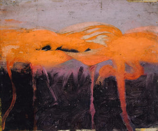 Abbott Handerson Thayer - Red Flamingoes study for book Concealing Coloration in the Animal Kingdom.webp