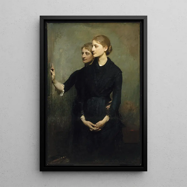 Die Schwestern - Abbott Handerson Thayer — gerahmtes Bild an der Wand