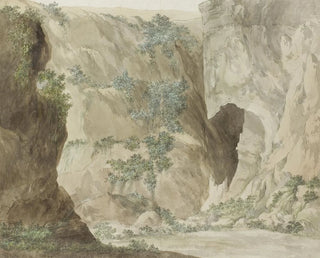 AbrahamLouisRodolphe Ducros - Buitenwand van de grot Oreille de Denys.webp