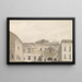 Ansicht auf Castel Sant'Elmo und das Kloster von Chiaja - Abraham Louis Rodolphe Ducros — gerahmtes Bild an der Wand