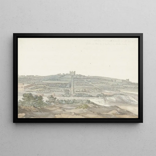 AbrahamLouisRodolphe Ducros - Gezicht op Vedala paleis van de grootmeester gelegen in het Boschetto op Malta.webp