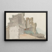Ansicht des sogenannten Castel Vecchio in Avellino - Abraham Louis Rodolphe Ducros — gerahmtes Bild an der Wand