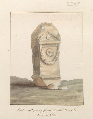 AbrahamLouisRodolphe Ducros - Grafmonument in vorm van klassiek altaar in stad Gozo.webp