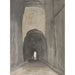 Eingang der Höhle Crypta Neapolitana oder Grotta di Posillipo an der Küste von Puzzuoli - Abraham Louis Rodolphe Ducros