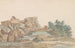 Überreste des Tempels des Zeus Olympios in Agrigent - Abraham Louis Rodolphe Ducros — Ansicht des Kunstwerks