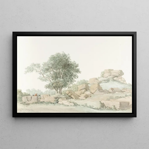 AbrahamLouisRodolphe Ducros - Rune van Zeus Olympus tempel van oude Agrigento.webp