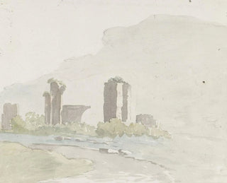 AbrahamLouisRodolphe Ducros - Runes aan voet van berg tussen Itri en Gaeta.webp