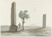 Zwei Fragmente von Säulen des Tempels des Zeus Olympios in einer halben Meile vom Fluss Anapus - Abraham Louis Rodolphe Ducros — Ansicht des Kunstwerks