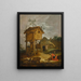 Hof mit Taubenschlag - Abraham Bloemaert — gerahmtes Bild an der Wand