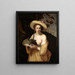Bergère mit einer Schüssel Trauben - Abraham Bloemaert — gerahmtes Bild an der Wand