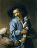 Junge spielen mit der Katze - Abraham Bloemaert — Ansicht des Kunstwerks