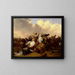 Schlacht von Bosworth - Abraham Cooper — gerahmtes Bild an der Wand