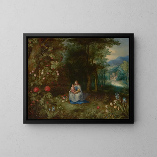 Abraham Govaerts - The Virgin and Child in a wooded landscape.webp