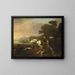 Die Hirschjagd - Abraham Hondius — gerahmtes Bild an der Wand