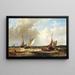 Fischer am Meer - Abraham Hulk — gerahmtes Bild an der Wand