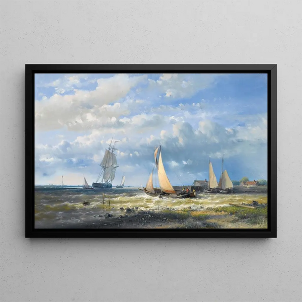 Partir en mer - Abraham Hulk — gerahmtes Bild an der Wand
