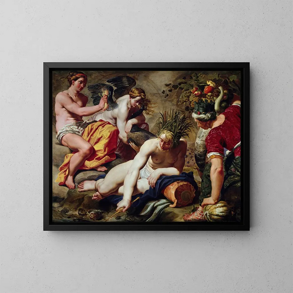 Die vier Elemente - Abraham Janssens — gerahmtes Bild an der Wand