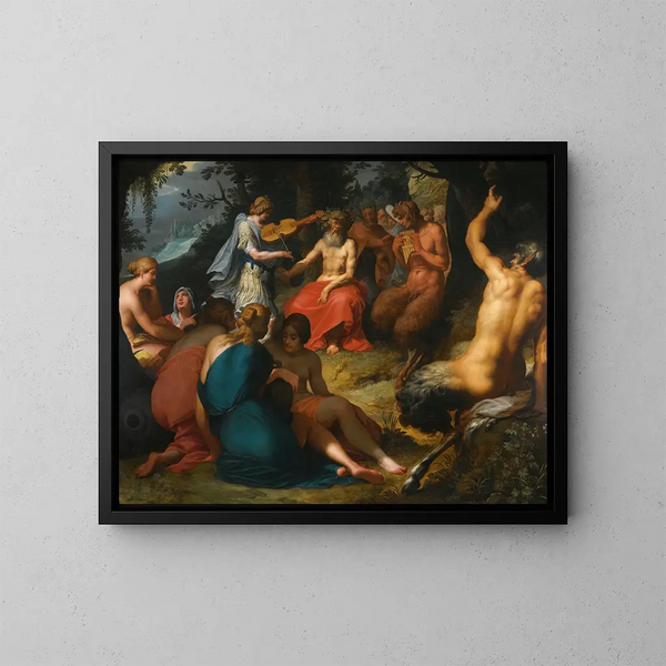 Der Midas-Urteil - Abraham Janssens — gerahmtes Bild an der Wand