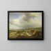 Landschaft mit Hügeln bei Wageningen - Abraham Johannes Couwenberg — gerahmtes Bild an der Wand