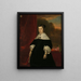 Machteld Bas verstorben 1681 Ehefrau von Abraham de Visscher - Abraham Lambertsz van den Tempel — gerahmtes Bild an der Wand