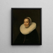 Portrait einer Frau - Abraham Lambertsz van den Tempel — gerahmtes Bild an der Wand