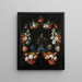 Blumen-Girlande - Abraham Mignon — gerahmtes Bild an der Wand