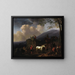 Heuernte - Abraham van Calraet — gerahmtes Bild an der Wand