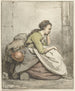Frau sitzend mit einer Kupferkessel - Abraham van Strij — Ansicht des Kunstwerks