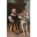 Der italienische Zwerg des Kurfürsten von Sachsen Giachomo Favorchi mit dem Hund Raro von Prinzessin Magdalene Sibylle - Abraham Wuchters — Ansicht des Kunstwerks