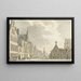 Hôtel de ville et Marché à Bergen op Zoom - Abraham de Haen le Jeune — gerahmtes Bild an der Wand