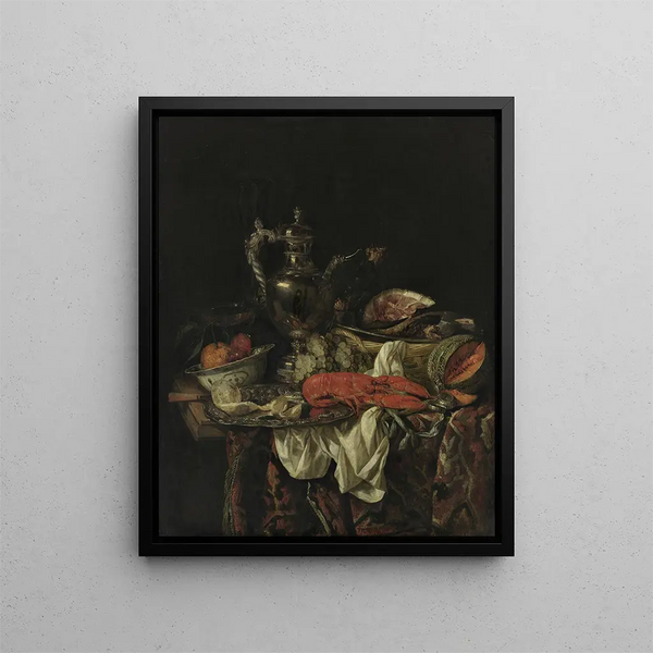 Abraham van Beijeren - Still life with a silver pitcher.webp