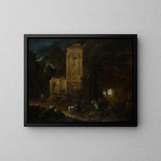 Abraham van Cuylenborch - Landscape with Ancient Ruins.webp