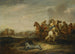 Eine Kavallerie-Schlacht - Abraham van der Hoef — Ansicht des Kunstwerks