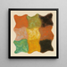 Abstraktion in Orange, Gelb und Grün - Augusto Giacometti — gerahmtes Bild an der Wand