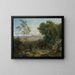 Landschaft mit Blick auf Frascati - Achille Etna Michallon — gerahmtes Bild an der Wand