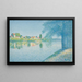 Ansicht der Ufer der Garonne - Achille Laugé — gerahmtes Bild an der Wand