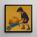 Erntedank - Jessie Willcox Smith — gerahmtes Bild an der Wand