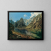 Der Königsee mit dem Watzmann - Adalbert Stifter — gerahmtes Bild an der Wand