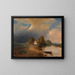 Partie des prairies de l'ouest hongrois avec orage montant - Adalbert Stifter — gerahmtes Bild an der Wand
